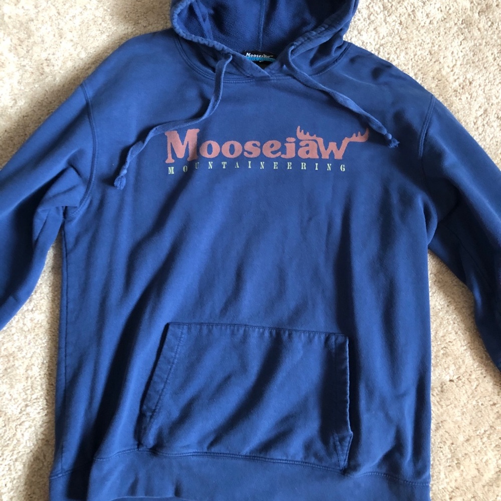Blue Moosejaw hoodie in good used condition